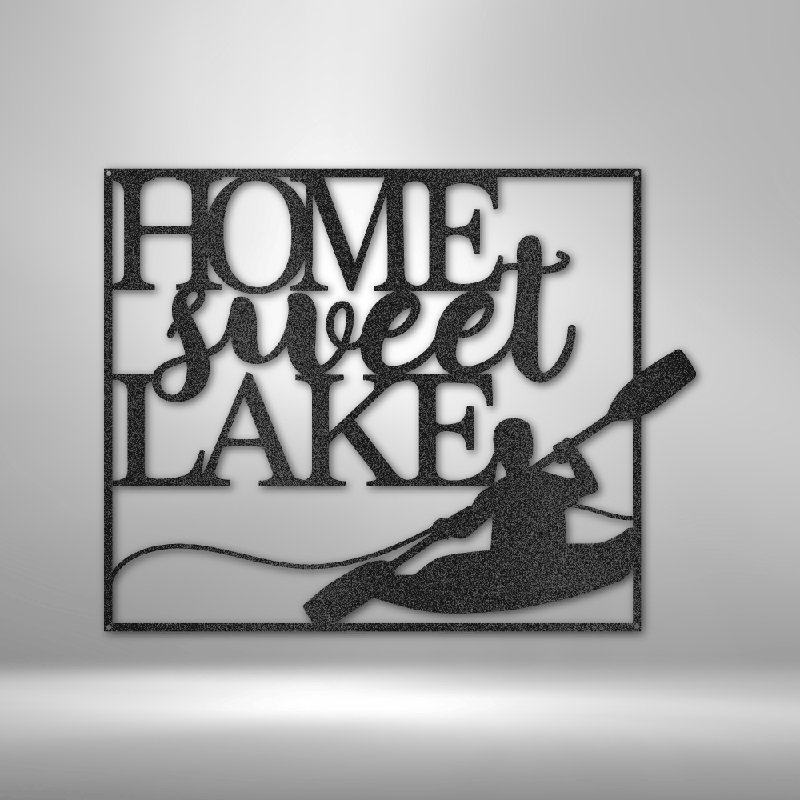 Panneau mural en métal Kay Kay Home, Noir, H 14,25 po x l 14,5 po x P 0,5 po