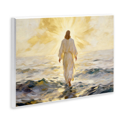 Golden Walk Spiritual Figure Wall Plaque, design by Kim Allen