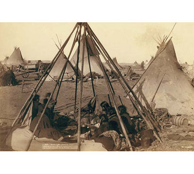 " Home Of Mrs. American Horse " by John C.H. Grabill