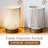 JHY DESIGN Set of 2 Braided Cotton Rope Table Lamp 6.5" Tall Battery Operated Lamp