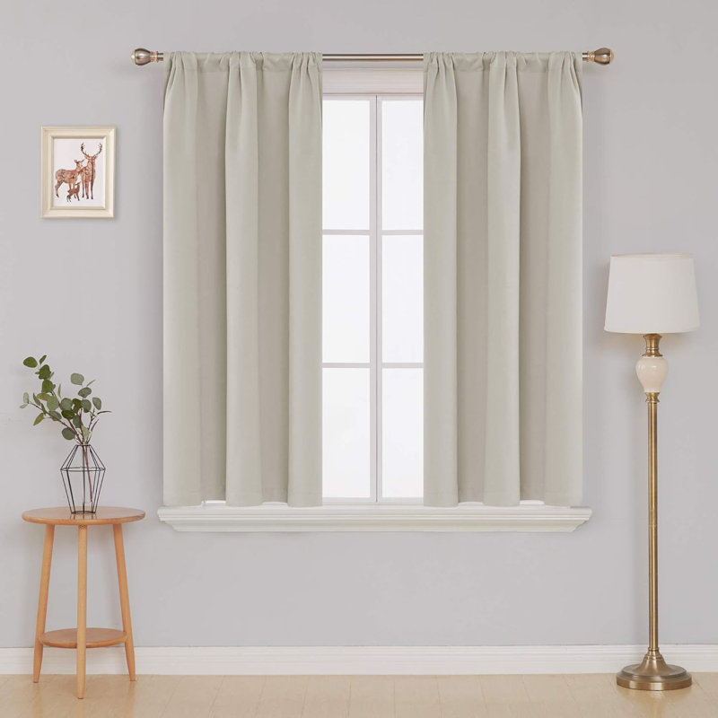 Nyshawn Blackout Curtain Pair, Cream