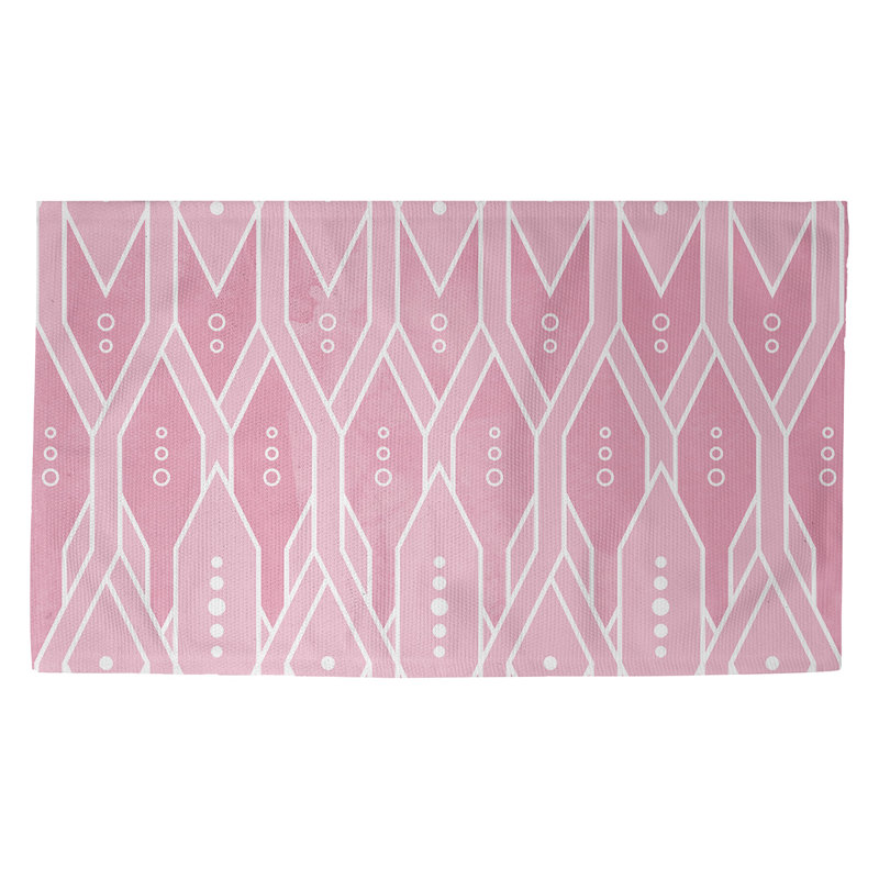 Tapis de zone mauve motif treillis Mcguigan, Rectangle 2 pi x 3 pi