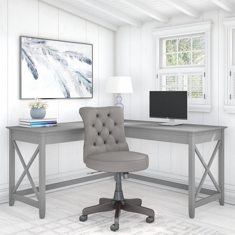 Chaise de bureau en L 60 W Huckins, Cape Cod gris