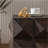 23.62"Height Three-dimensional Embossed Pattern Design Retro Side Table Retro Wooden Nightstand Brown