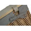 Wicker Lined Gift or Storage Hamper Basket with Lid-282393379-282393388