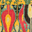 Tapis vert / rouge / jaune touffeté à la main Kline-88239698