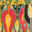 Tapis vert / rouge / jaune touffeté à la main Kline-88239699