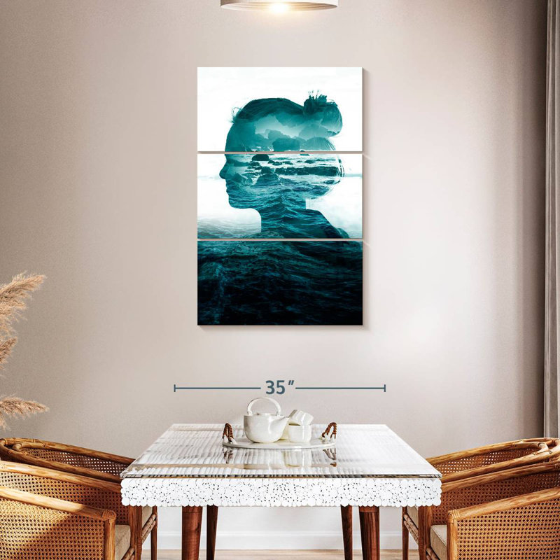 Leisha The Sea Inside, 65" H x 42" W