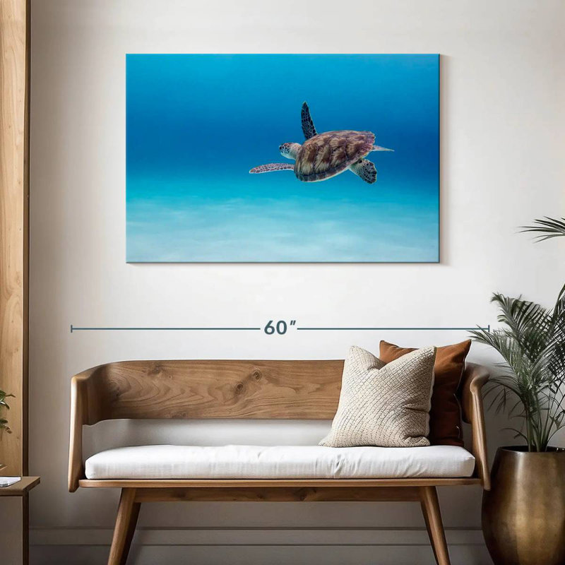 Tortue de mer Crowle, H 30 po x l 45 po