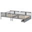 Lit superposé double au-dessus de double avec tiroirs et échelle pour les meubles de chambre à coucher, de chambre d'amis-105708049
