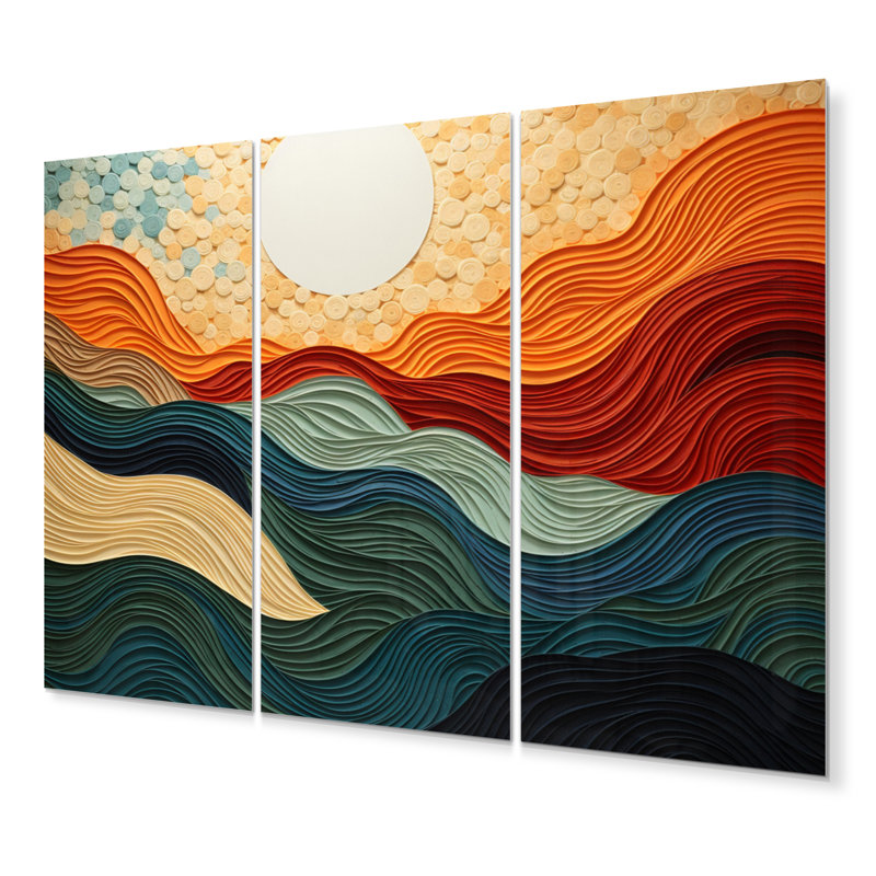 Desert Sands Abstract Landscape & Nature Wall Decor on Metal