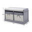 Abbey Canvas Upholstered Storage Bench-1110224382