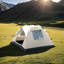 Automatic Quick-Open Beach Outdoor Tent, Multifunctional Portable Sunproof And Waterproof, Essential For Hiking, Camping, Picnics, All-Season Square Camp Tent, Suitable For Independence Day Music Festivals And Outdoor Activities-125226581