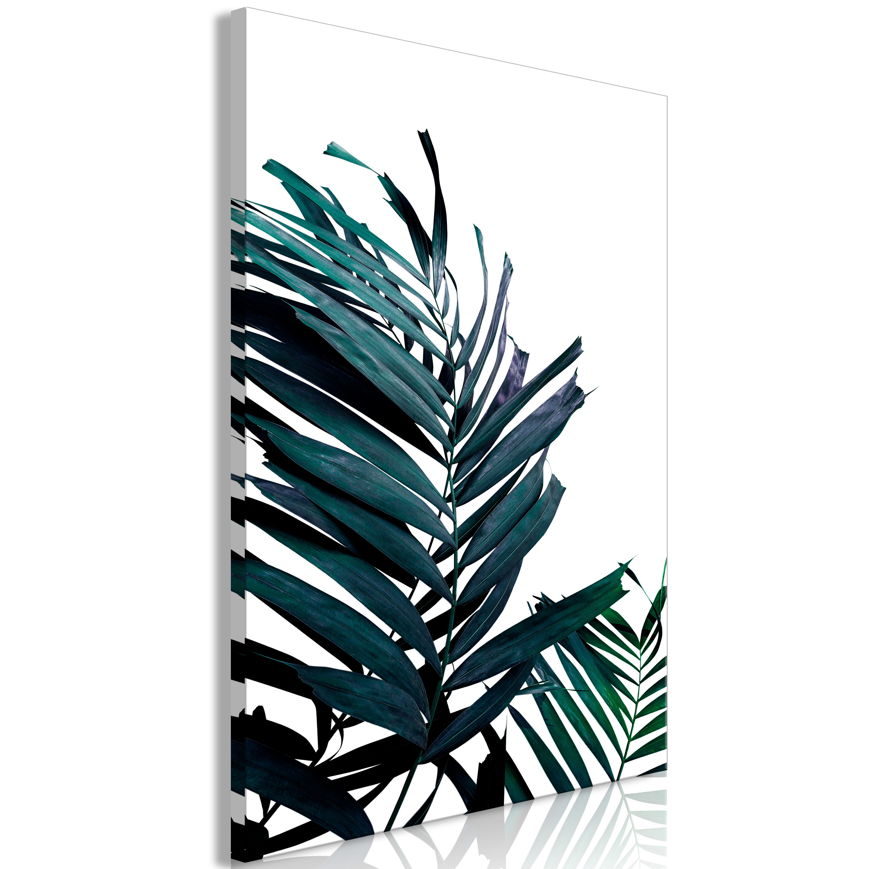 Sansibar Home 'Emerald Leaves' - Wrapped Canvas Graphic Art Print ...