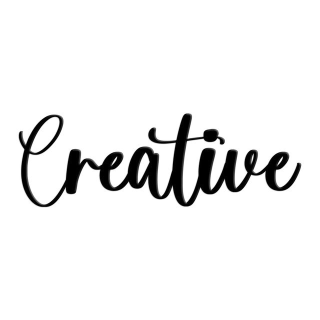 Signe de monogramme créatif personnalisé