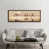 Toile avec cadre en bois brun classique