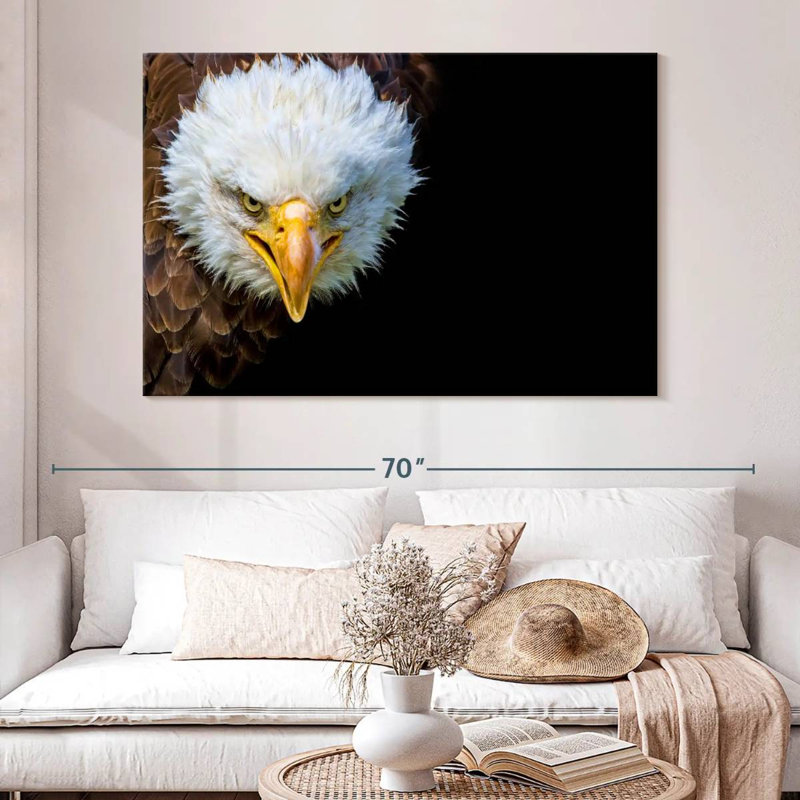 Crowle Fiery Bald Eagle, 34" H x 51" W