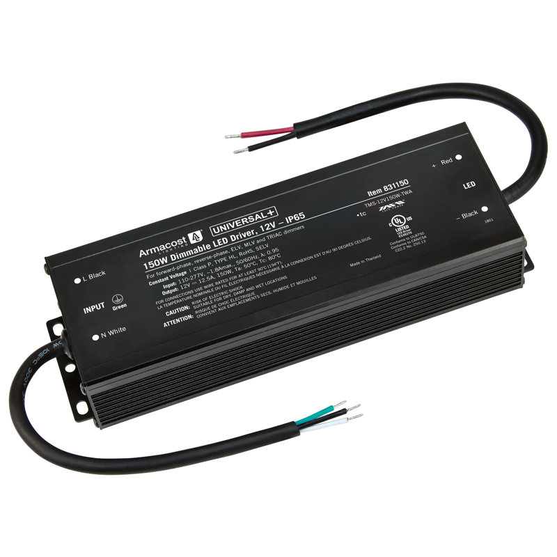 Universal + gradateur de lumière à DEL 12 V DC, ELV / MLV / Triac, 150 W, 150