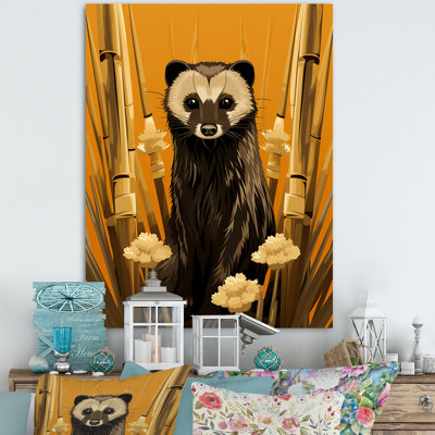 Découverte de suricate jaune, art mural Meercat