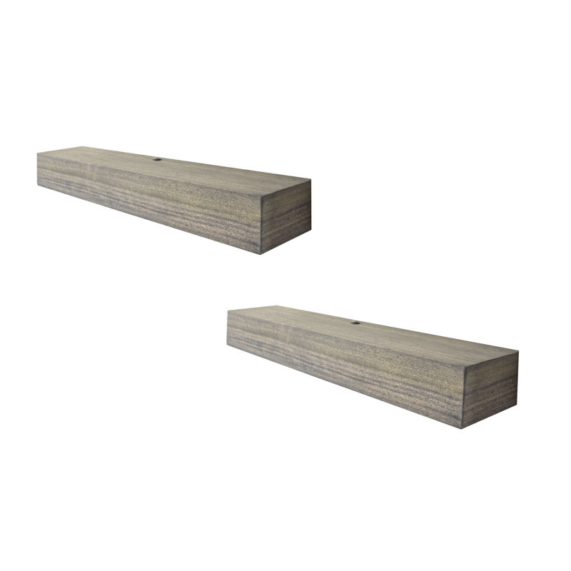 Rayne Poplar Floating Shelves, 5" H x 27" W x 4" D