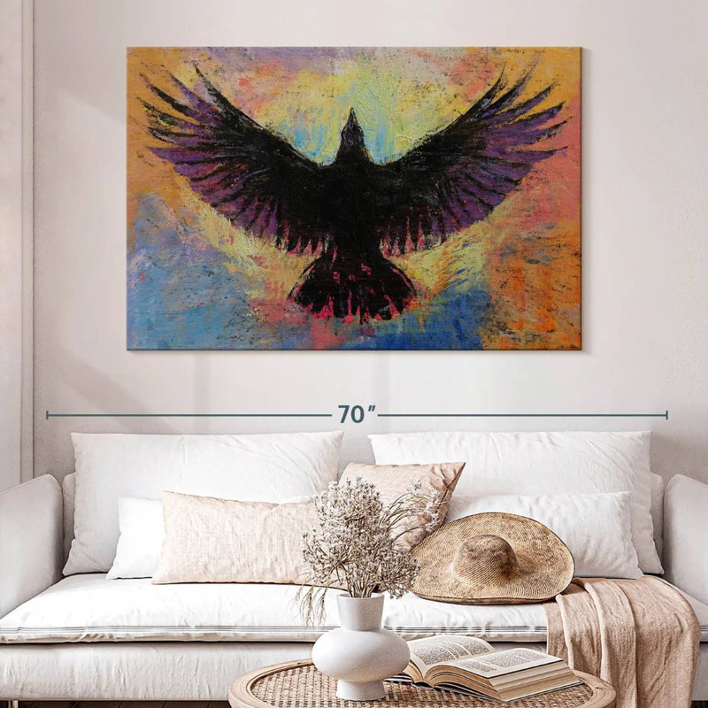 Brampt Crow, 34" H x 51" W