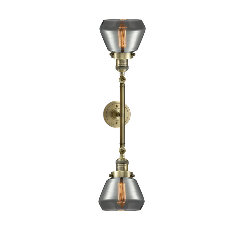 Chill 2 - Light Dimmable Vanity Light, Plated Smoked, Antique Brass, Bulb Not Included