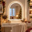 Miroir de salle de bain à DEL avec miroir de salle de bain en verre trempé-397547332
