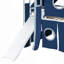 Lit mezzanine double avec tente et tour-711520096