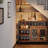 Sideboard and Buffet Cabinet with Mesh Door,Rustic Brown