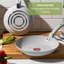  Batterie de cuisine anti-adhésive 12 pièces T-fal Essentials, gris lune