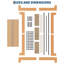 Structure de lit plateforme en bois, support de lattes en bois, aucun sommier requis, assemblage facile, conception silencieuse, espace de rangement sous le lit-909118252-909118240