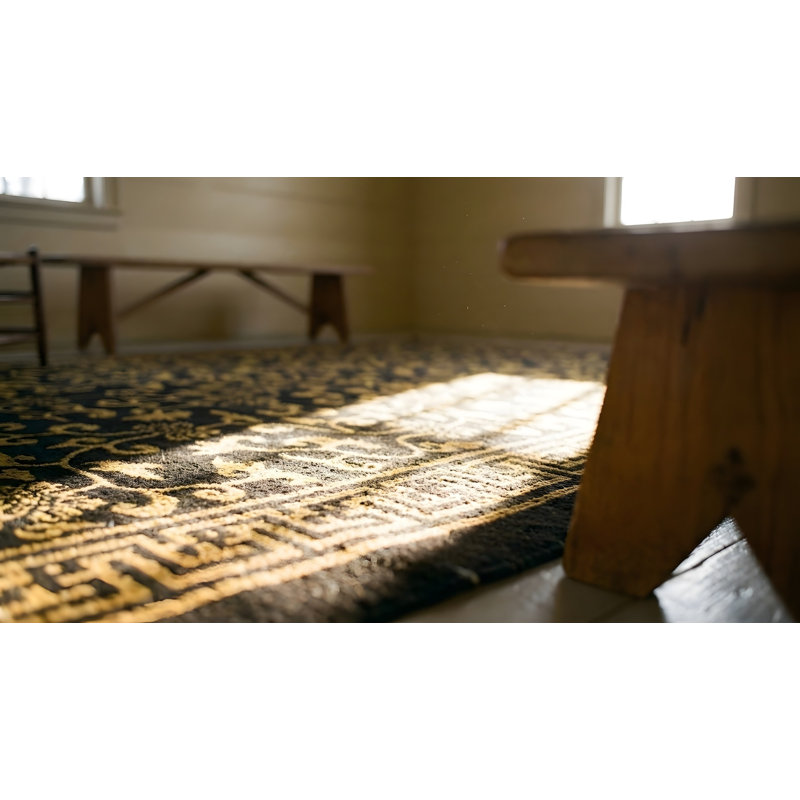 Chinese Hallway Runner Antique Wool 1920s Rectangle - Peking Knotted Blue Rug