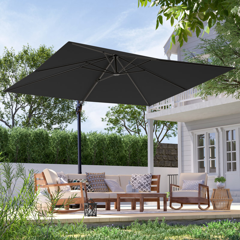 Parasol en porte-à-faux rectangulaire 10 x 8 pi, Gris clair