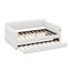 Grand lit plateforme tapissier avec lit gigogne-1216556211