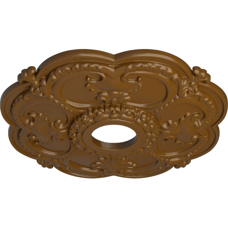 Médaillon de plafond l 3,5 po x P 3,5 po Rotherham, Topaze fumée