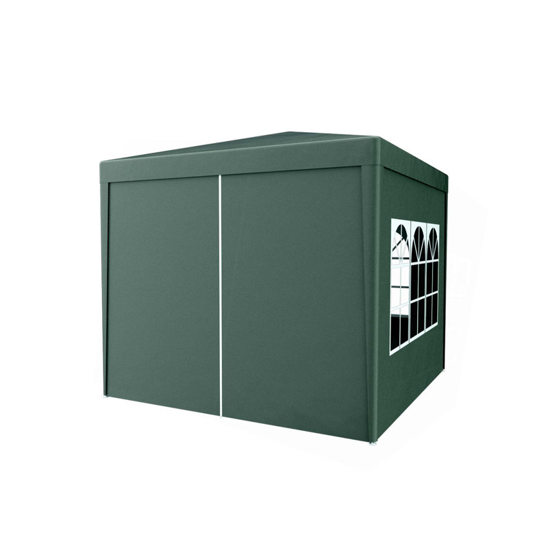 10'x10' Party Tent Outdoor Heavy Duty Gazebo Wedding Canopy + 4 Removable Walls, Green