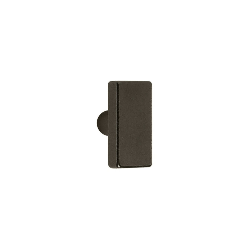 Bronze Rectangular Knob, Silicon Bronze Dark