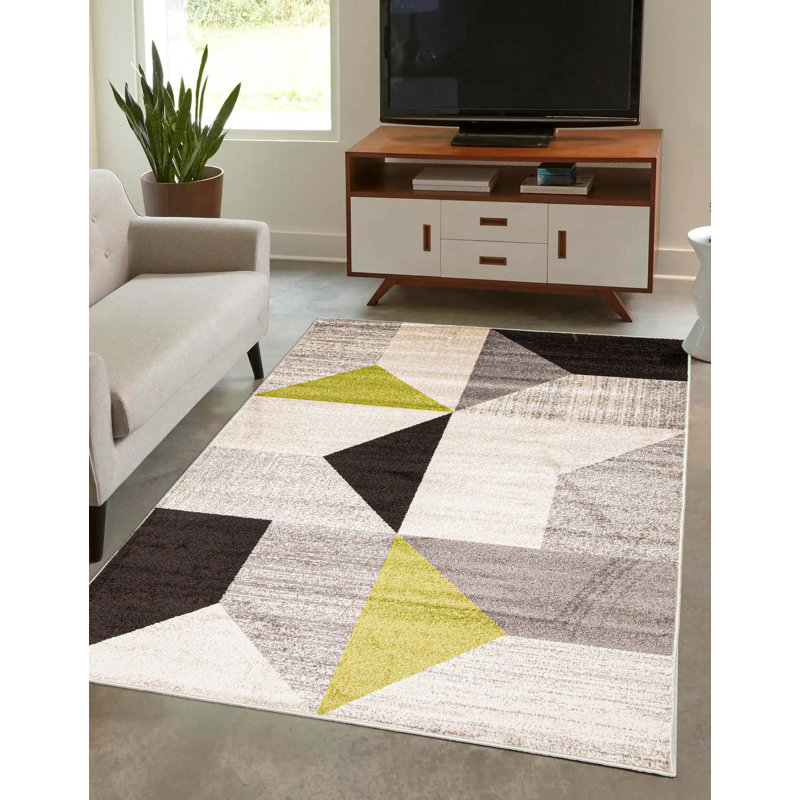 Tiago Abstract Indoor Rug, Rectangle 6'7" x 9'6"
