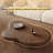 48.4 Inch Modern Cloud-Shaped Walnut Coffee Table for Living Room or Home Office-1269163503