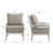 Ocelia Elegant 25.5" Wide Spindle Leg Accent Chair With Cushioned Back And Seat-99276349-99276350