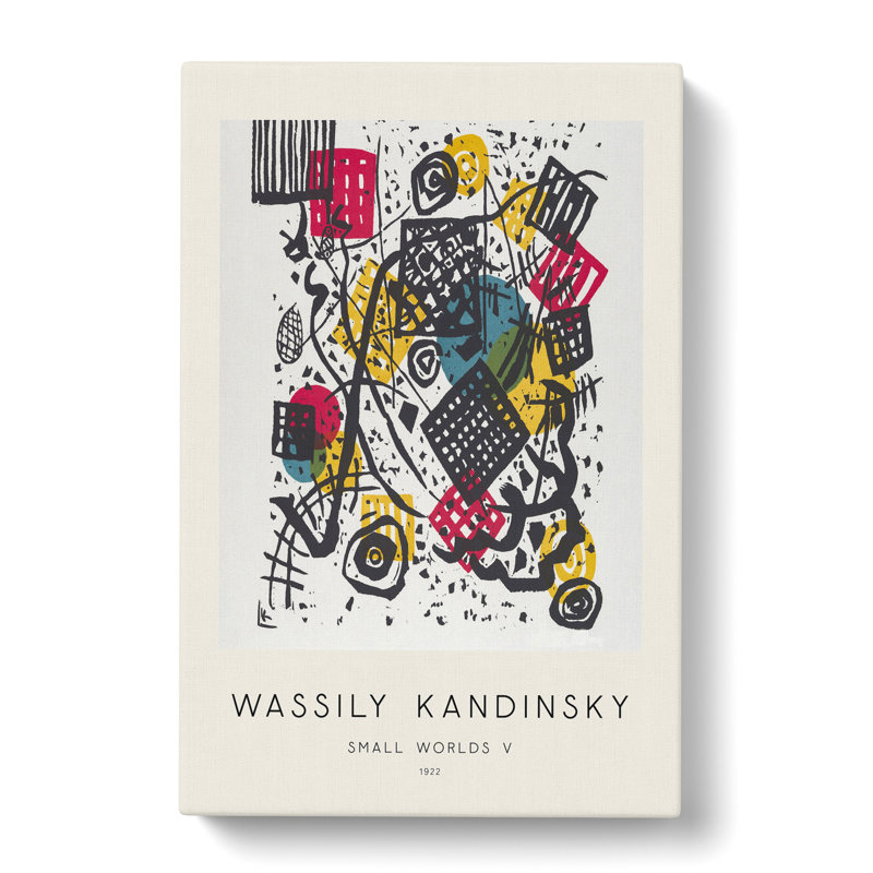 Small Worlds V by Wassily Kandinsky - Wrapped Canvas Painting, 50cm H x 35cm W x 3cm D