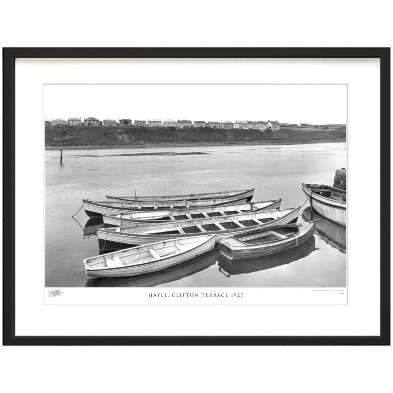 Hayle, Clifton Terrace 1927 - Single Picture Frame Print, 45cm H x 60cm W x 2.3cm D