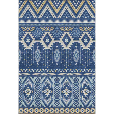Premium Machine Washable Crestover AMF1851 Aztec Rug