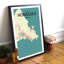 Honolulu City Map - No Frame Print-436208233