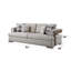 Canapé à accoudoirs carrés de 38 pouces avec base solide, sièges confortables, fabrication durable et design élégant pour la vie moderne.