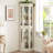 Glass Display Shelf with Tempered Glass Doors-1368420314