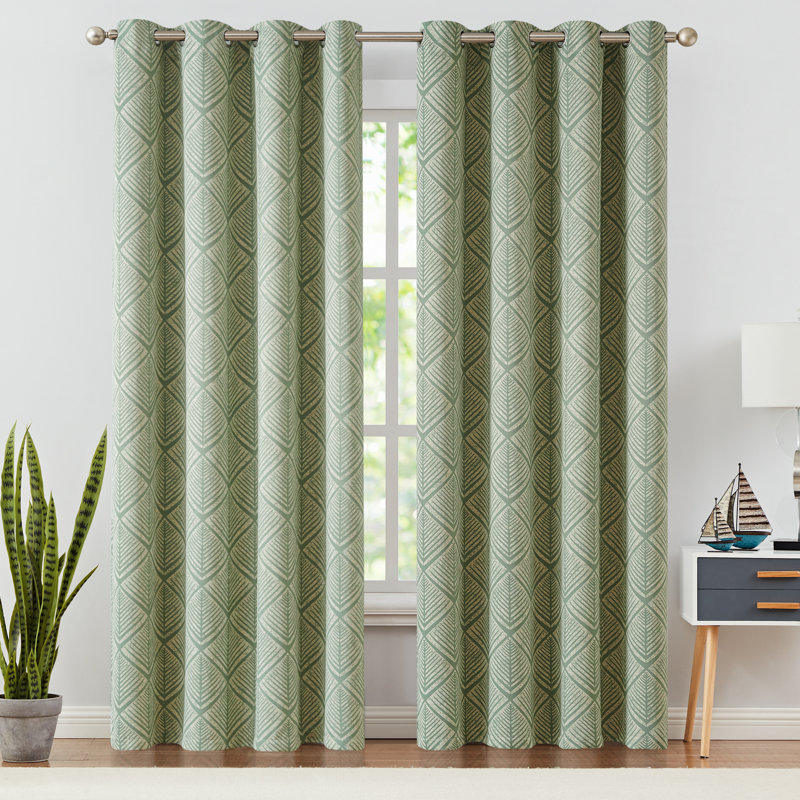 Paire de rideaux obscurcissant Meghanne, Matcha, L 50 po x L 90 po