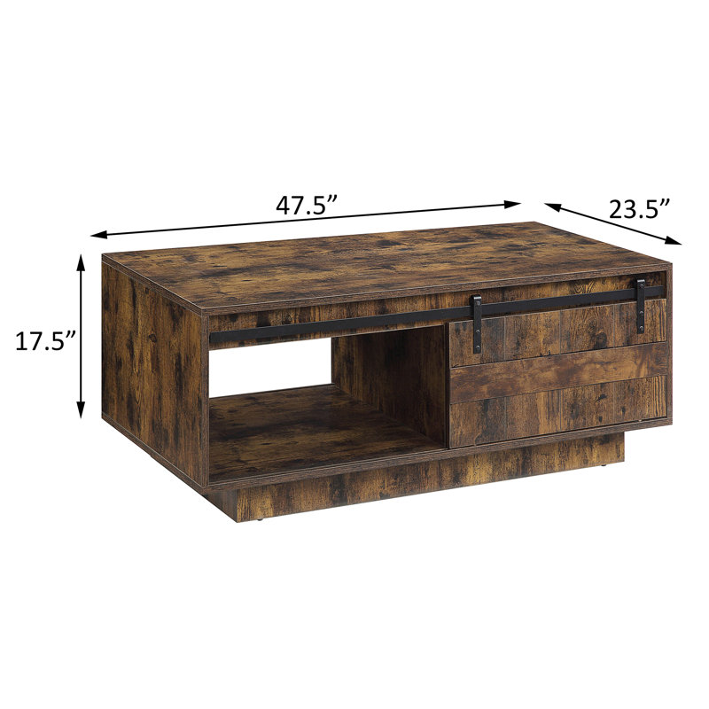 Aubriela Coffee Table, Rustic Coffee Table, Coffee Table With Storage