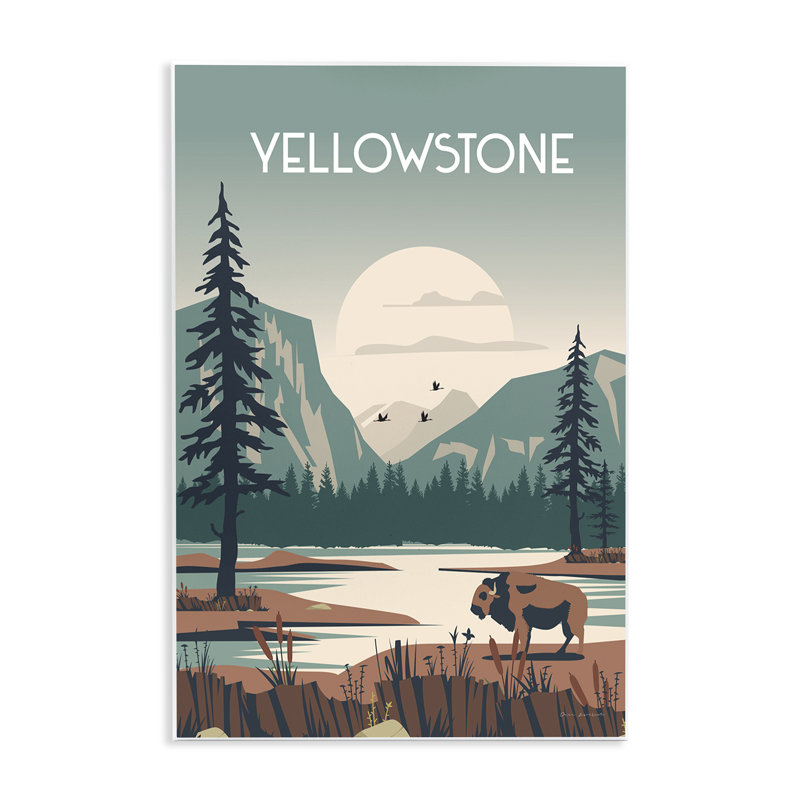 «Yellowstone Landmark View» par Omar Escalante, H 15 po x l 10 po