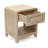 21.7'' H Modern Wood Nightstand with Drawer and Open Shelf